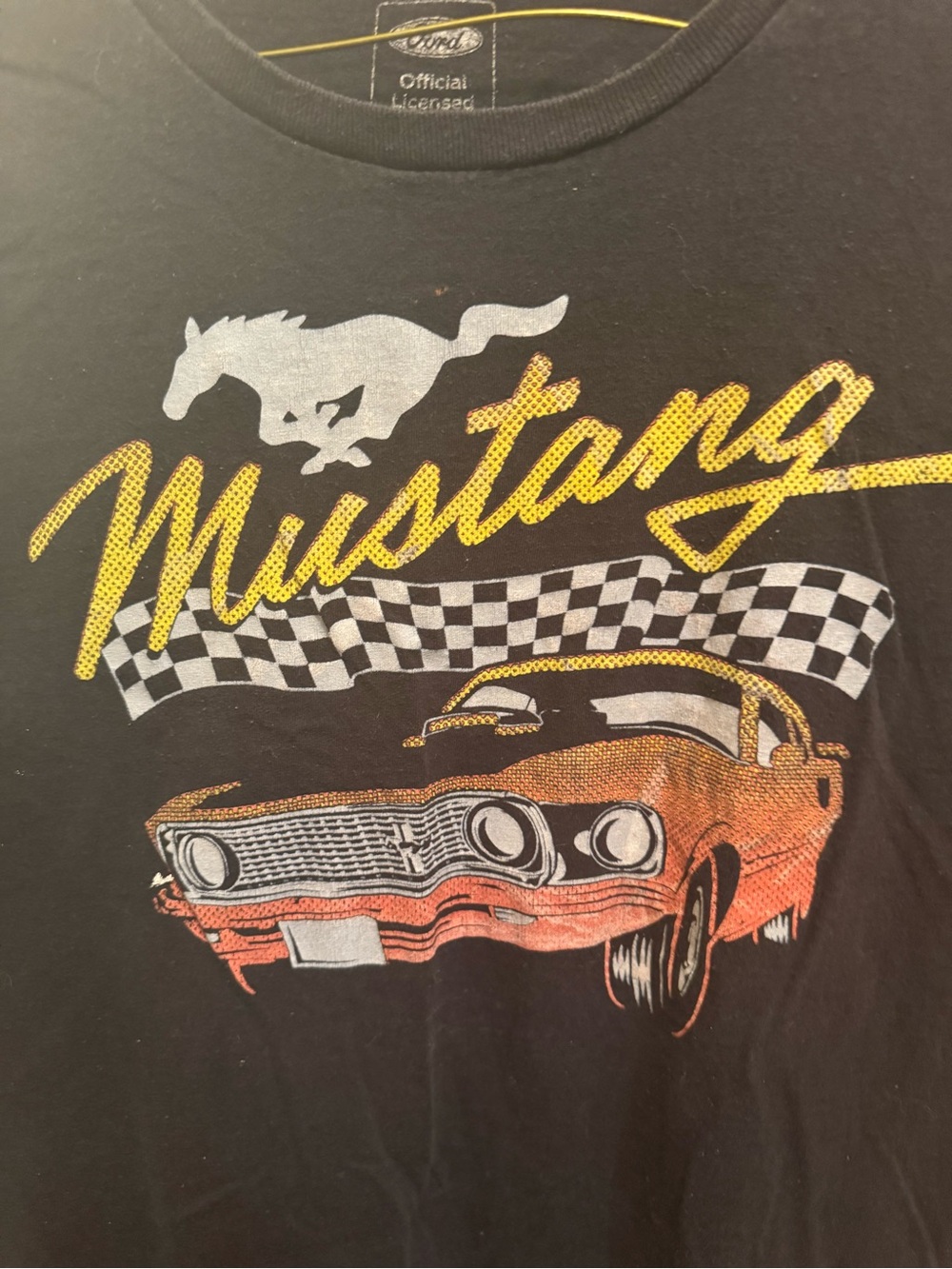 Men’s Large Ford Mustang Men’s Black Graphic T-Shirt